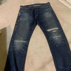 Polo Ralph Lauren distressed five pocket jeans size 34/32